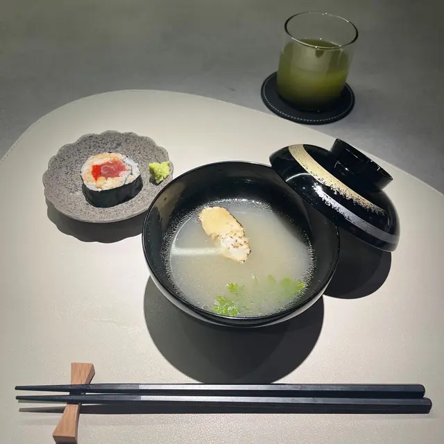 拖羅太卷+ 鮮松茸地雞湯