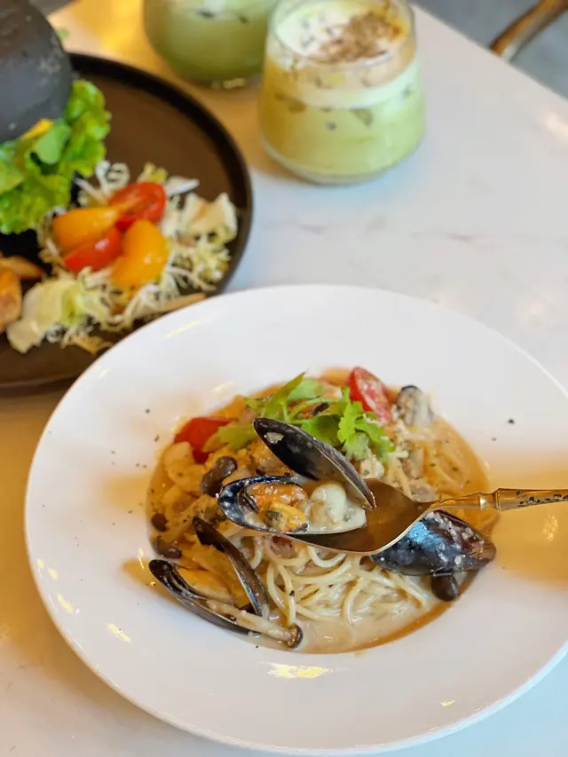 日本明太子海鮮忌廉意粉