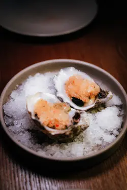 French oyster, Nuoc Cham granita