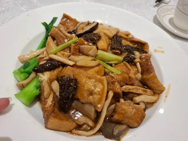 羊肚菌燒豆腐    