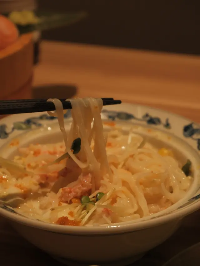 松葉蟹肉稻庭烏冬