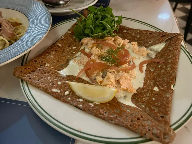 三文魚蕎麥薄餅