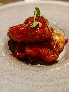 廿年陳皮拔絲虎蝦球