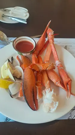 The lobster claws and crab claws