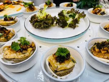 紫菜鮮菌燒南非鮑魚