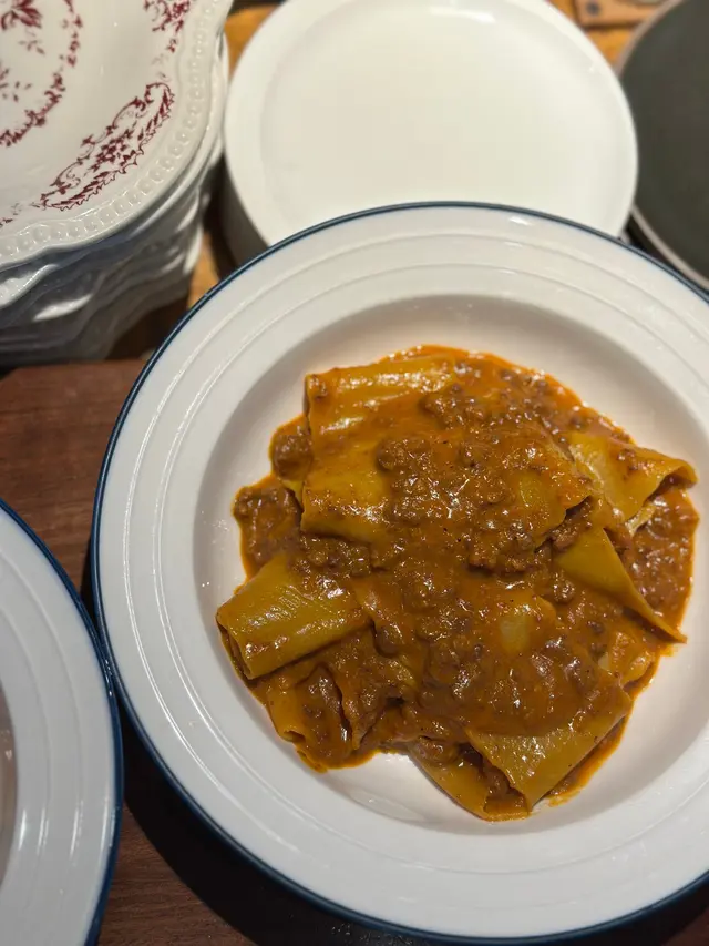 Homemade Pappardelle Bolognese
