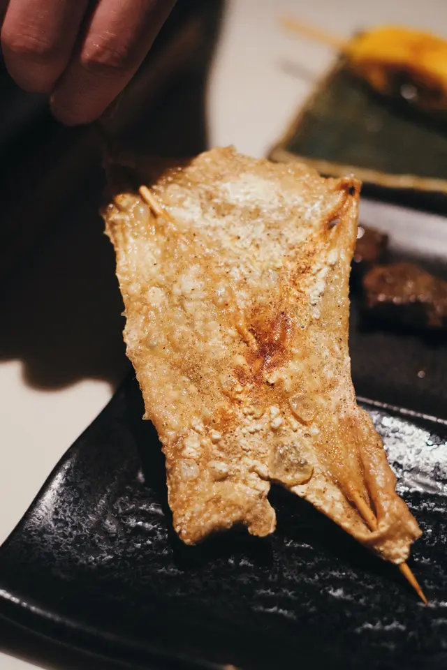 鹽燒原塊雞皮