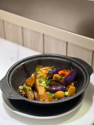 黑椒茄子魚腩煲