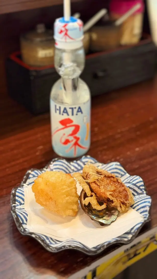 磯燒鮑魚配帶子