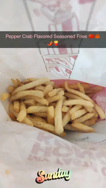 Pepper Crab Flavored Seasoned Fries 🇨🇳🦀🌶️🍟