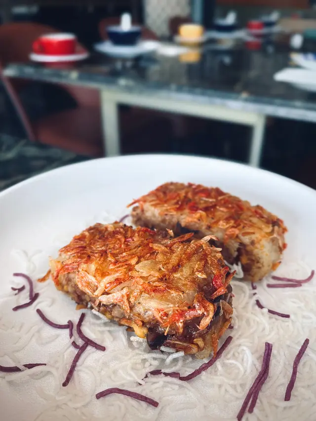 煎鮮蟹肉珍珠雞