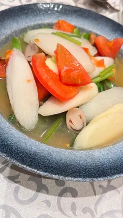 鲜茄淮山上汤浸菜心