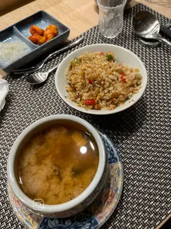 味噌汤+和牛炒饭