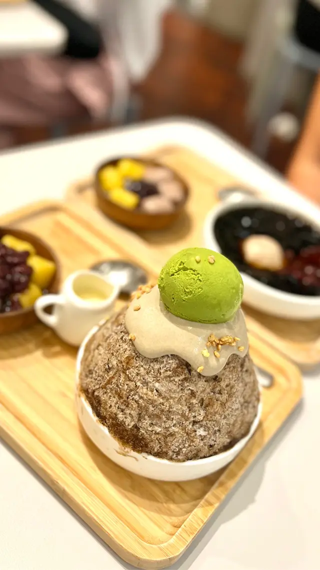 抹茶嫩仙草雪花