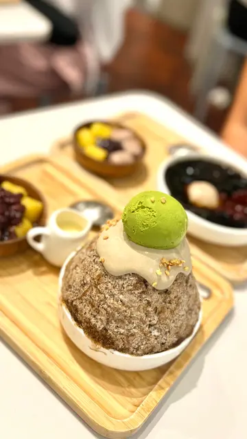 抹茶嫩仙草雪花