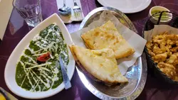 波菜芝士咖喱、芝士Naan