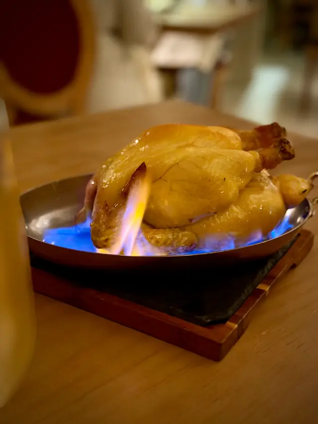 Roasted Apricot Flower Chicken