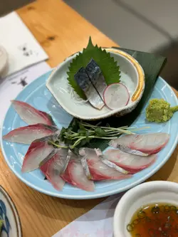 池鱼王薄切及鲭鱼酱油渍刺身（新鲜日本空运) 