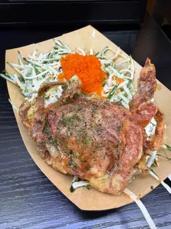 軟殼蟹蟹籽沙律