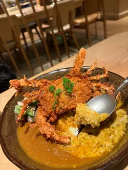 软壳蟹与浓厚蟹皇膏黄咖喱饭