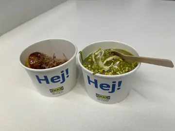 三文鱼丸子+开心果软雪糕