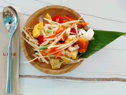(午餐) 泰式青木瓜鹹蛋沙律