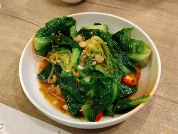 马拉盏炒泰国椰菜苗