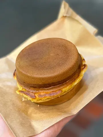 手工台式芋泥麻糬车轮饼