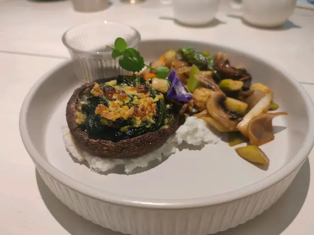 燒大啡菇•山藥慕絲