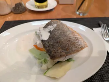 Pan- fried Sea Bass fillet with Lemon Butter Sauce