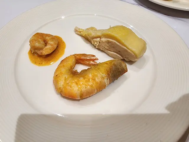 喇沙蝦,黃金蝦和菜膽雞