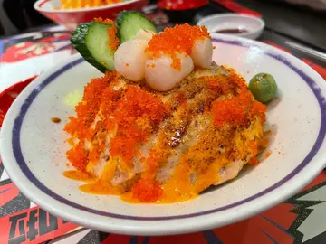 大燃烧三文鱼蓉丼 