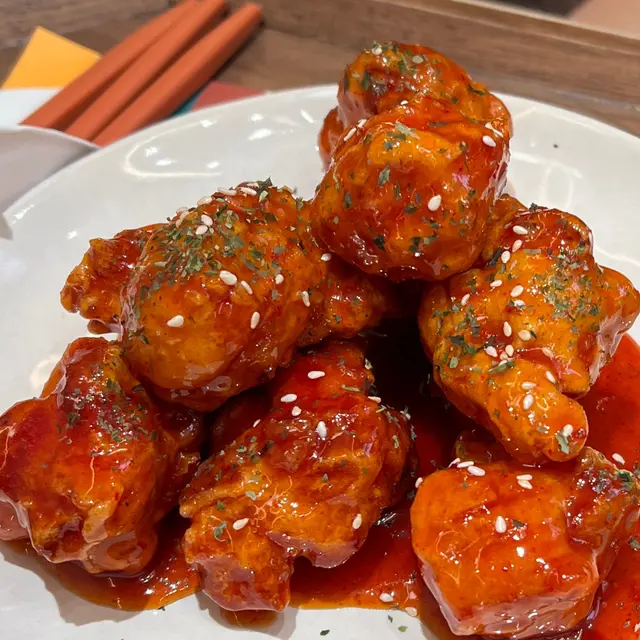 甜辣炸雞球
