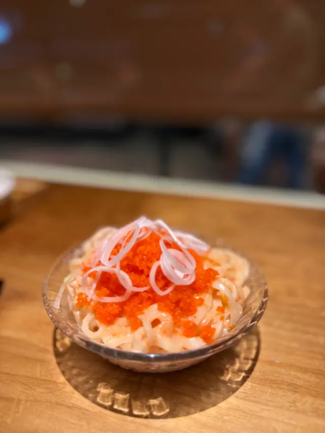 濃厚明太子醬撈烏冬