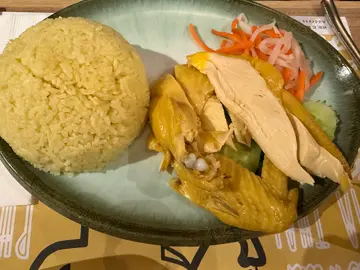 海南雞飯,豬頸肉湯河