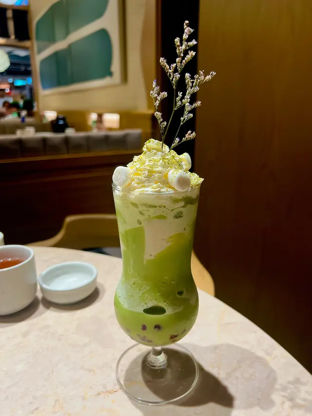 靜岡有機抹茶豆腐紅豆沙冰