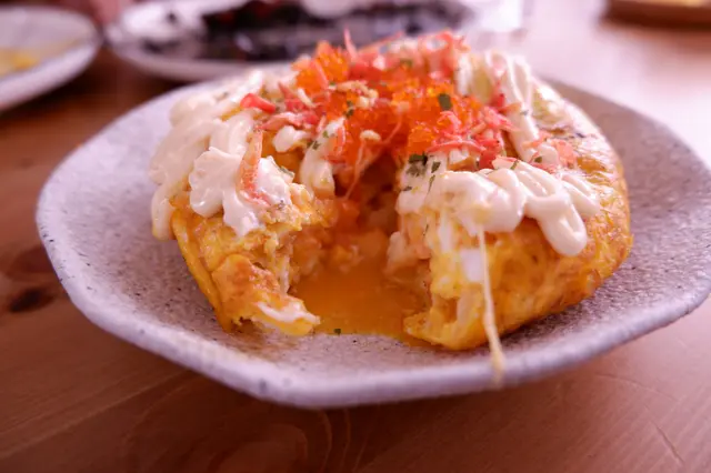 明太子蟹肉西班牙蛋餅