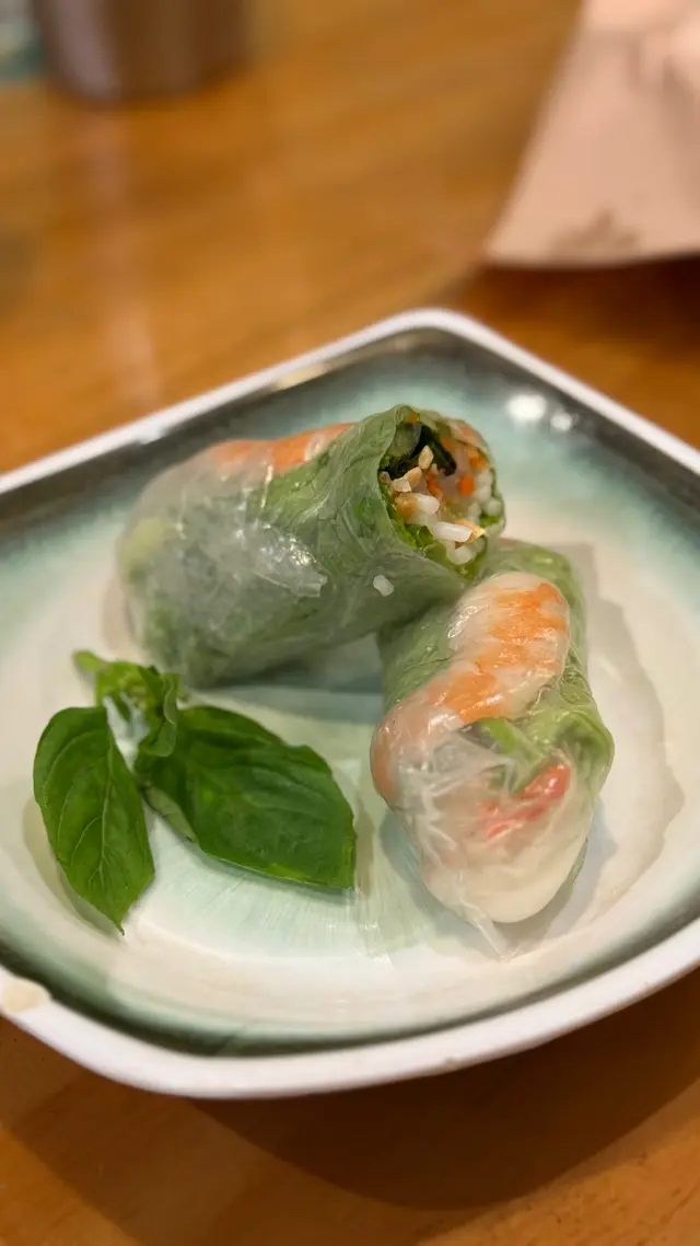 鮮蝦燒肉米紙卷