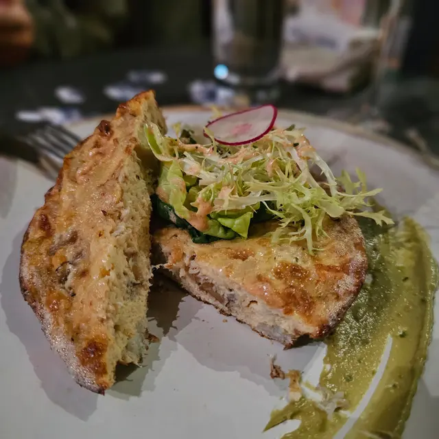 明太子蟹肉西班牙蛋餅