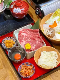 美國牛板腱壽喜燒