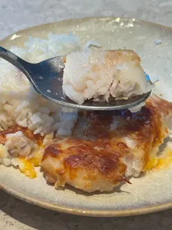 芝士白汁深海魚柳焗飯