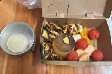 千层酥一号（椰香果冻+云尼拿雪糕+杂果）