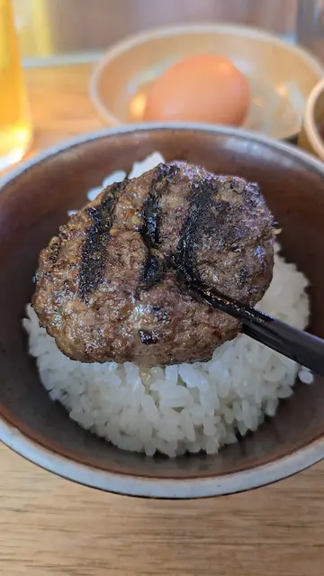 A4九州和牛挽肉と米套餐