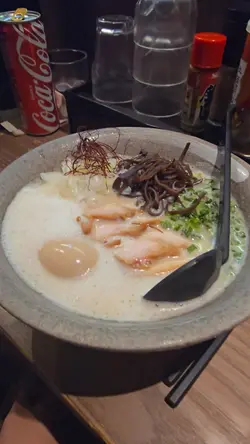 鸡白汤拉面套餐(包玉子+辣味蛤肉)