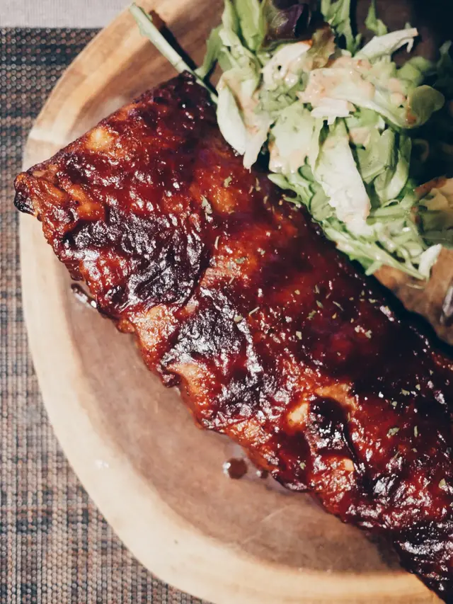 美國德州秘製醬豬肋骨