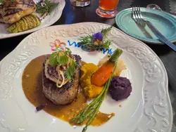 香煎法國鵝肝.A5日本和牛肉眼