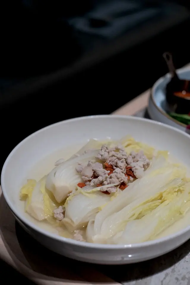 上湯蝦米肉末浸娃娃菜