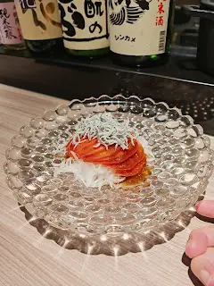 番茄伴魩仔魚沙律