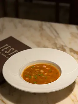 Homemade Cavatelli, Sicilian Red Prawns, Fish Broth, Tomatoes & Amalfi Lemon Zest