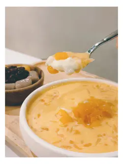 米麻糬芒果甘露盛盤